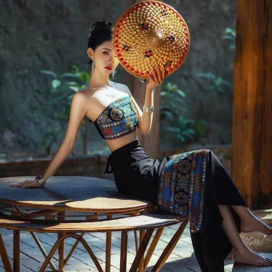 （直播链接）舞服复古服装哈达上衣套装流苏连衣裙舞蹈服舞台