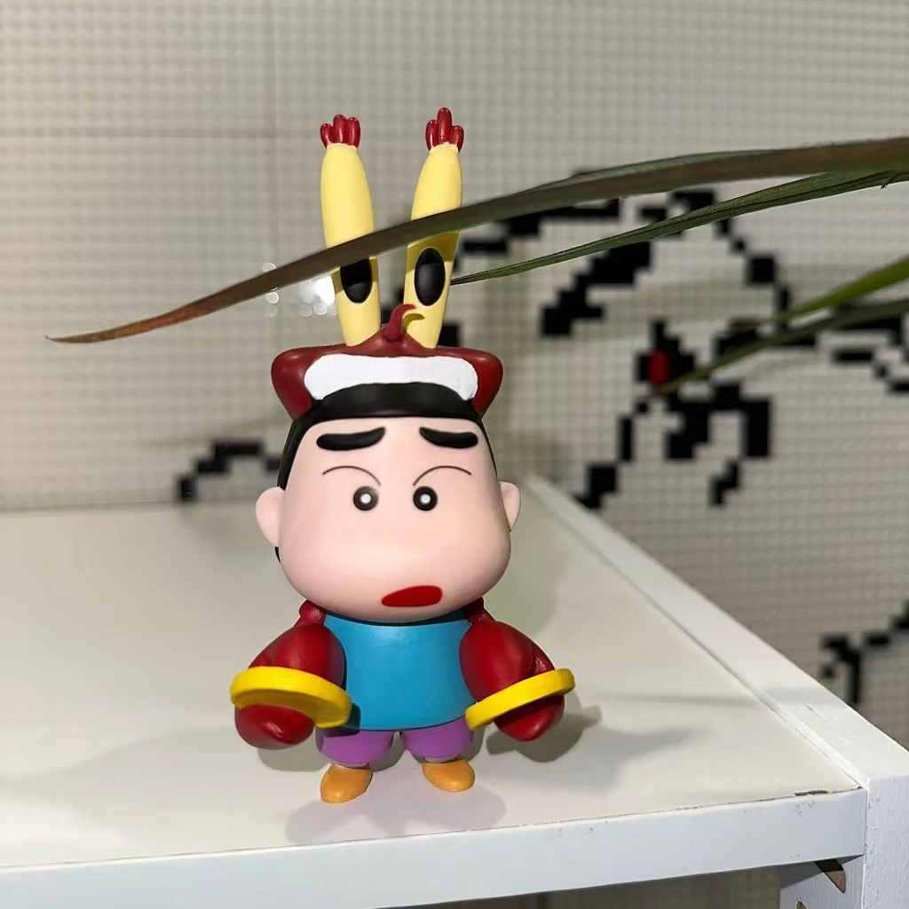 蜡笔cos蟹老板小新创意动漫潮办优质小新手机手办摆件潮玩