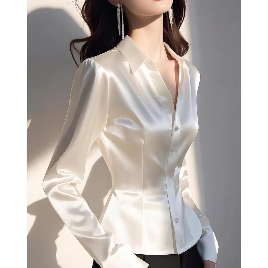 法式减龄轻奢高端欧货洋气独特别致漂亮高级感超好看白色衬衫春季