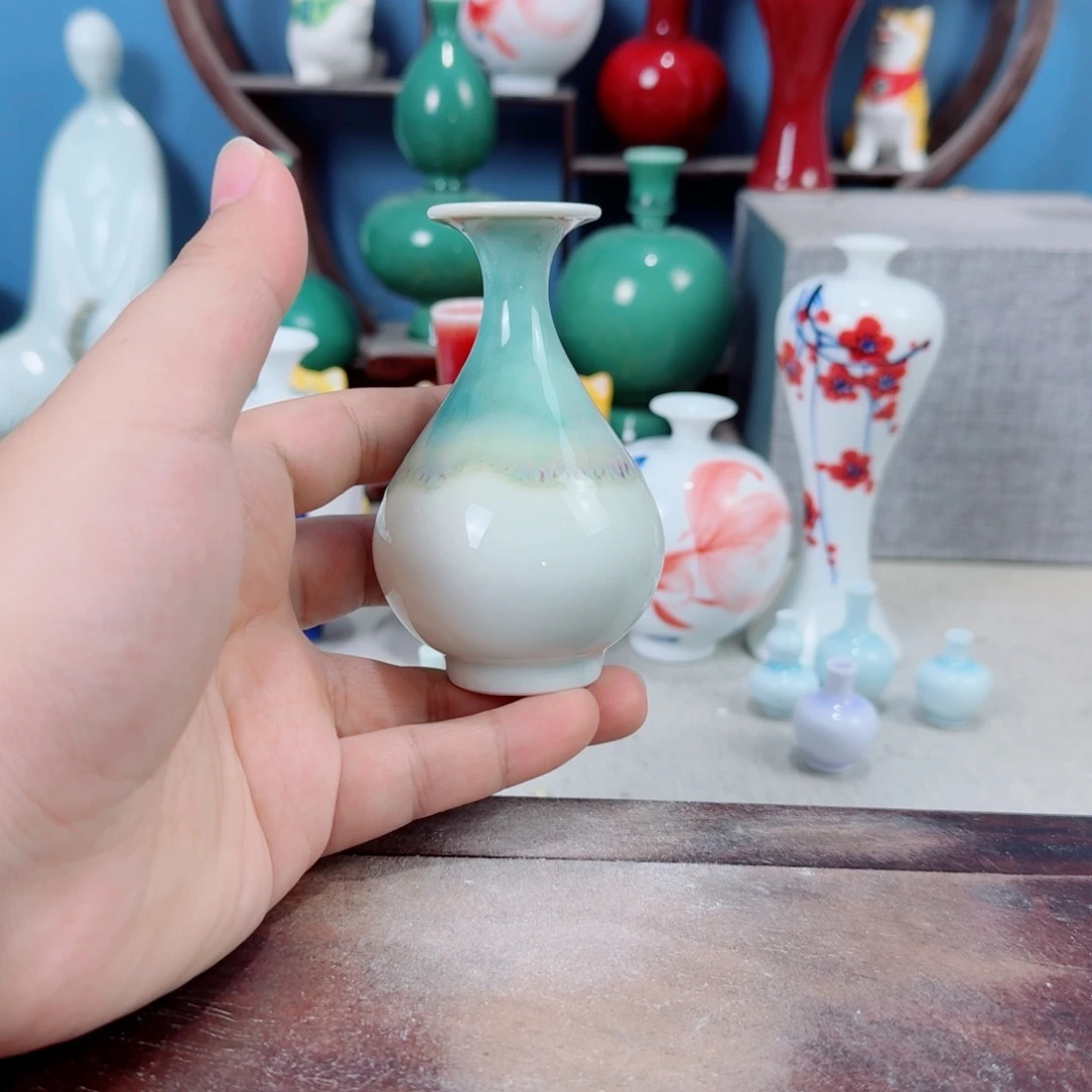 陶瓷手工小花器摆件