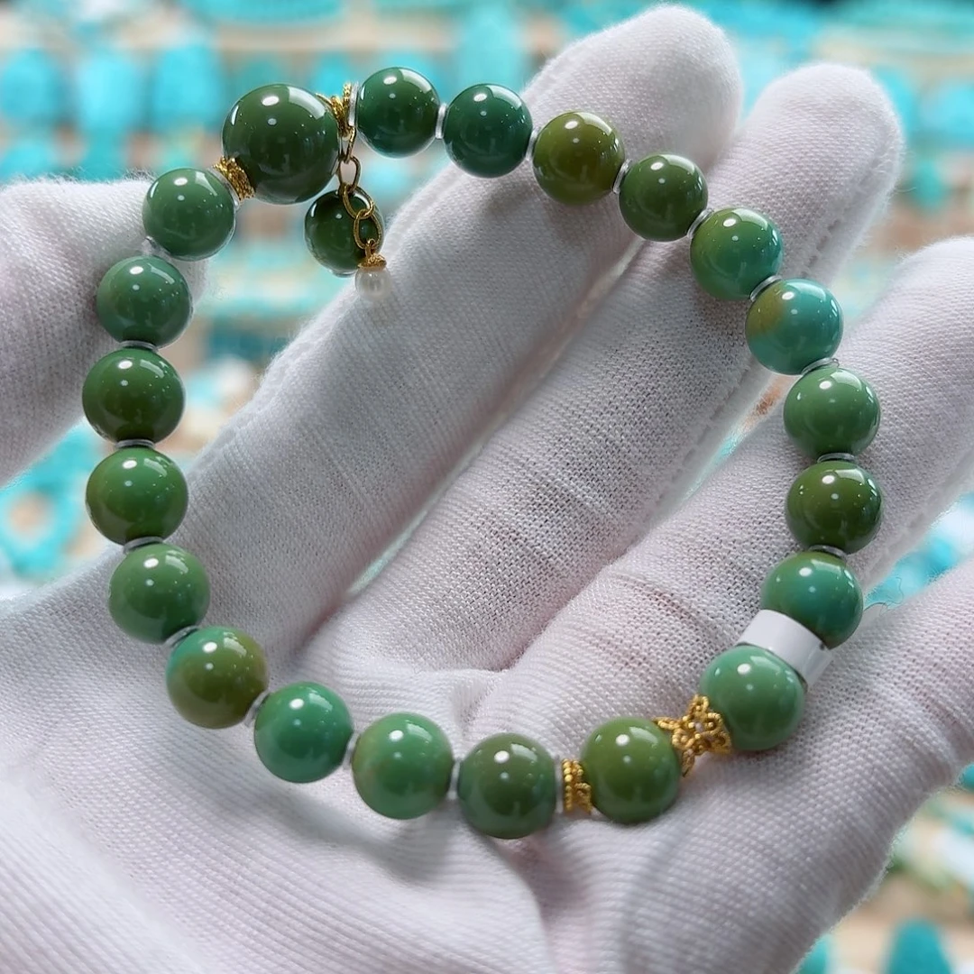 绿松石18K金镶嵌珠宝奇石