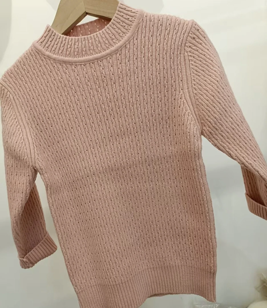 小童潮童熊2584时尚休闲百韩版搭豹纹长袖洋气套头圆领毛衣