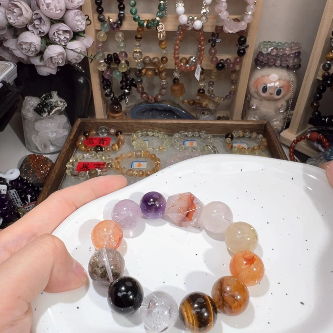 水晶手绳未镶嵌多宝