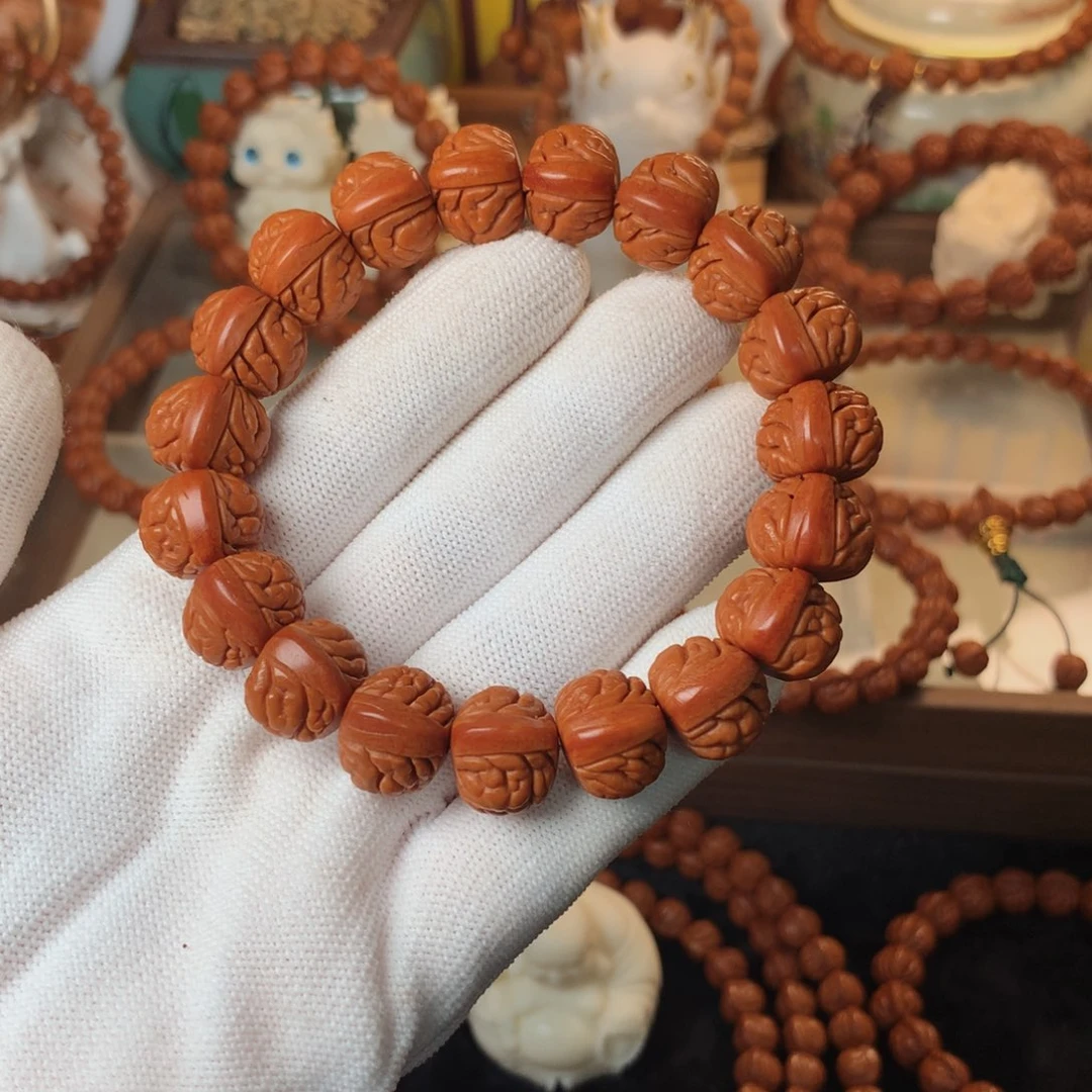 吊坠桃核荔枝手串15