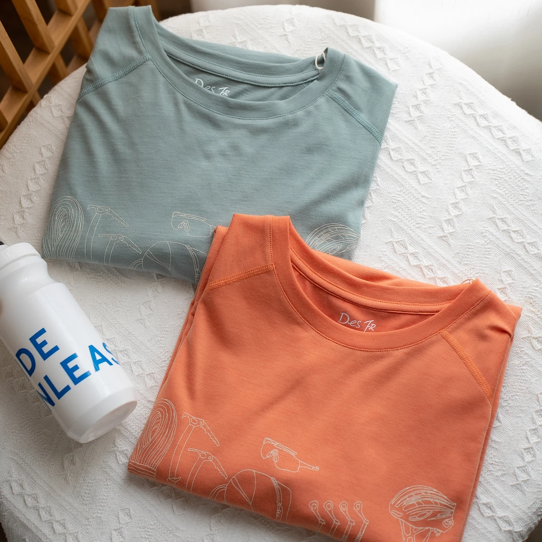 赛事级可机洗美利奴羊毛运动T恤徒步登山夏季男士印花速干短袖t