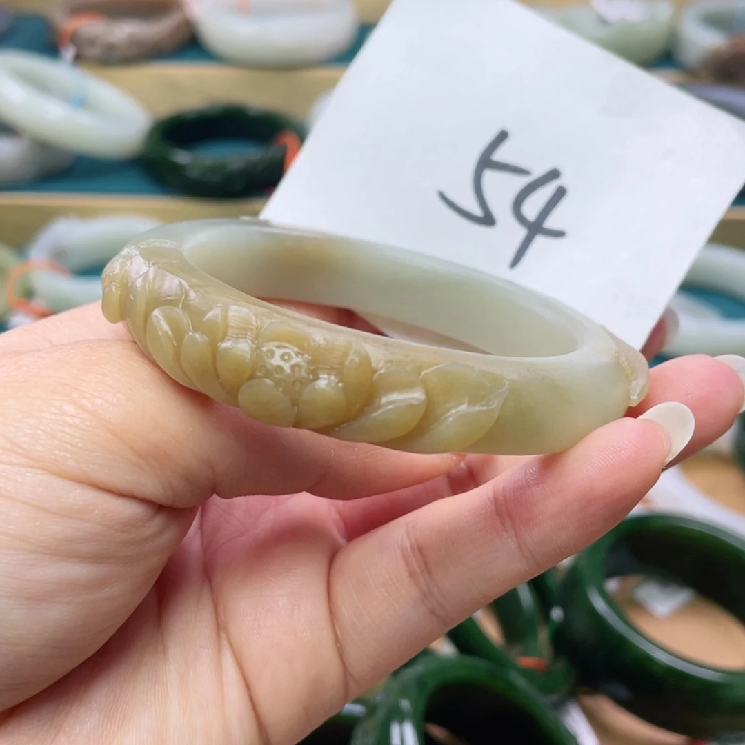 未镶嵌手镯和田玉圈口57