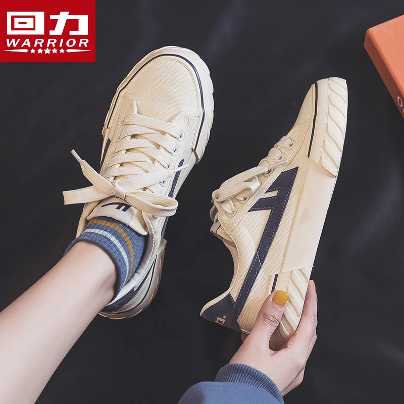 回力帆布鞋春秋季低帮男鞋新款拨款百搭情侣鞋子运动帆布鞋休闲鞋