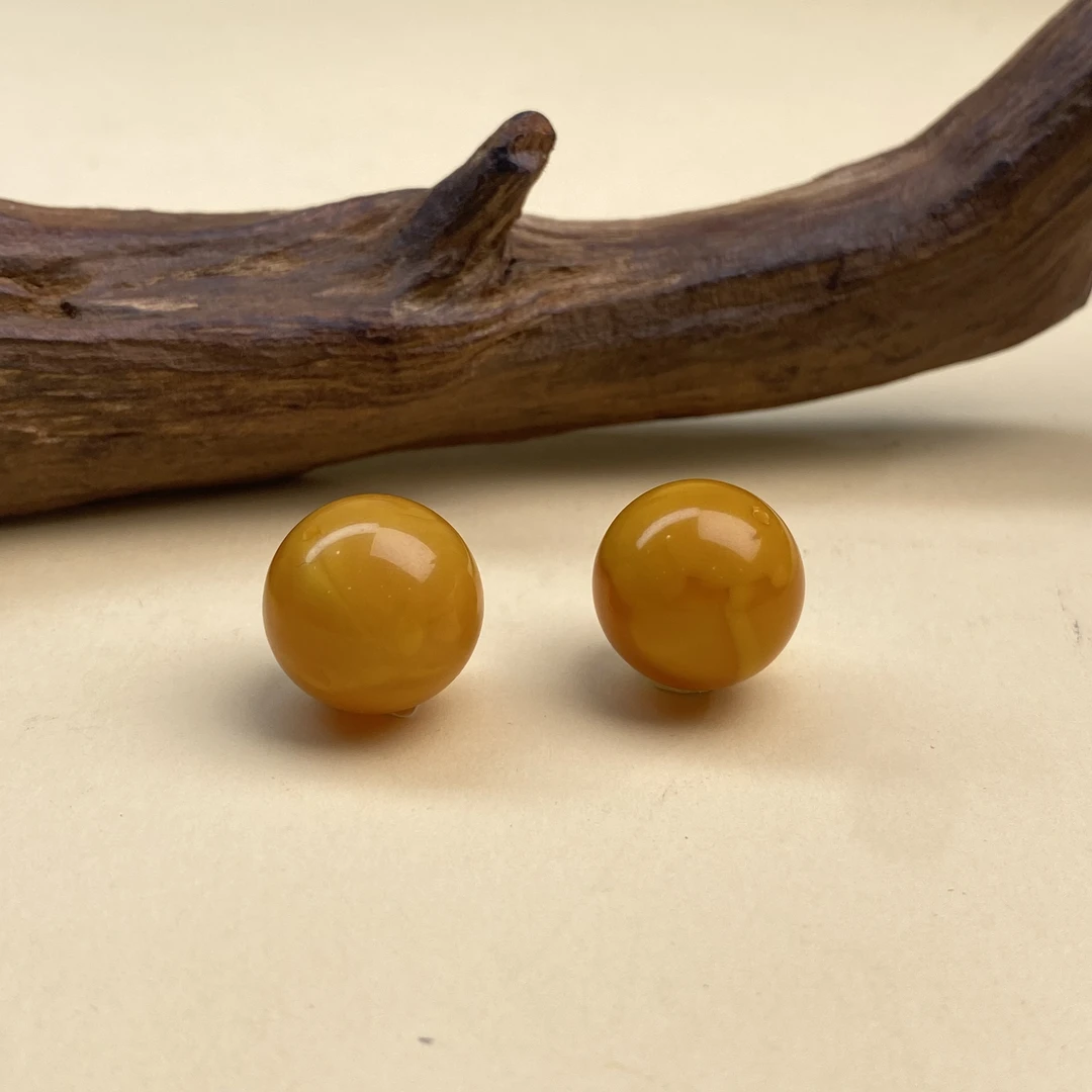 【小北好物】蜜蜡圆珠吊坠-17QH32X117【多样性发一件】约15.5mm+