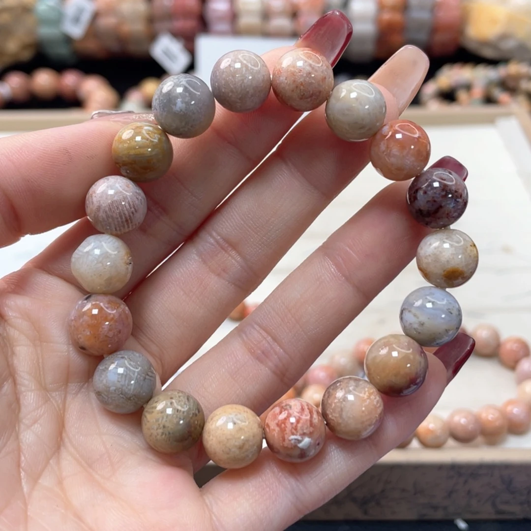 硅化珊瑚（珊瑚玉）手链未镶嵌晓*529