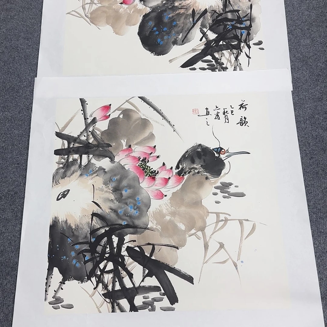 国画50*50纯手绘刘亦凌