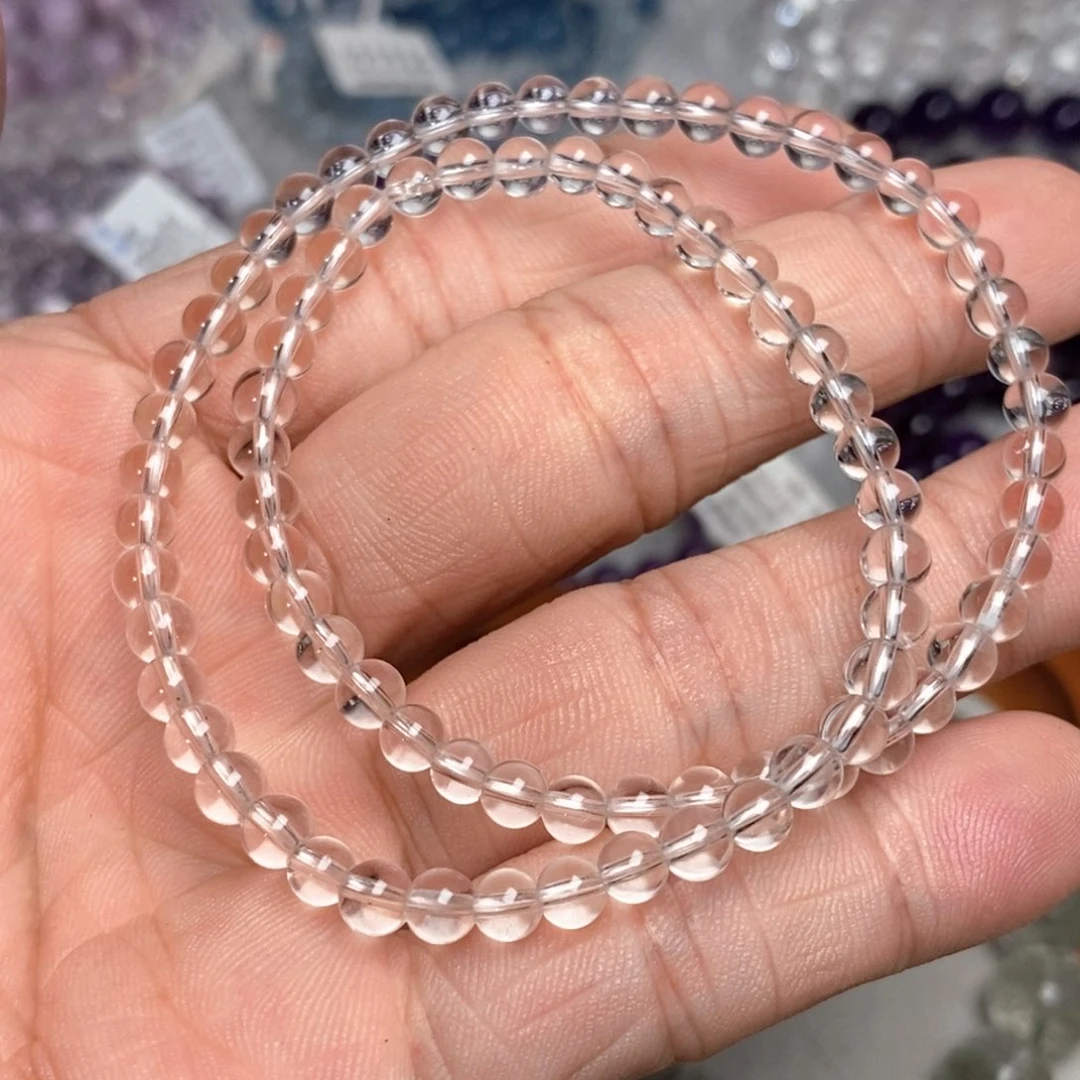 可***c水晶手链未镶嵌白水晶4.7mm