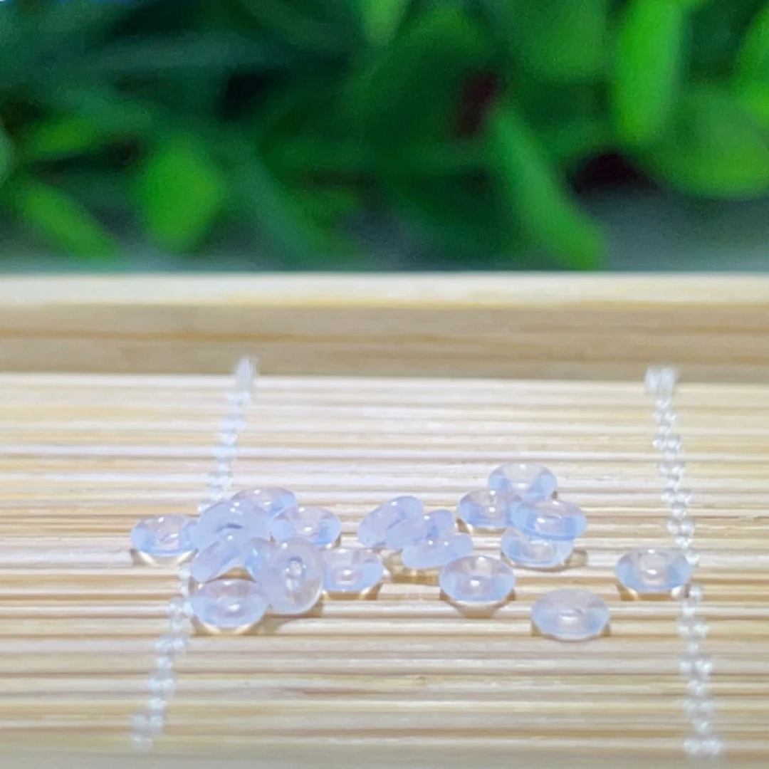 千奇饰品 / 琉璃隔珠2.5mm/硅胶隔片3mm多样性/40个装 (避开磨损)