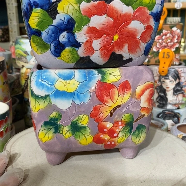 红陶景德镇艺术手绘作品