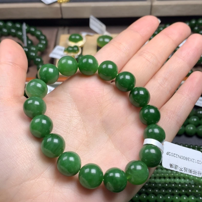 【闪购商品】和田玉（碧玉）手串未镶嵌冷*气