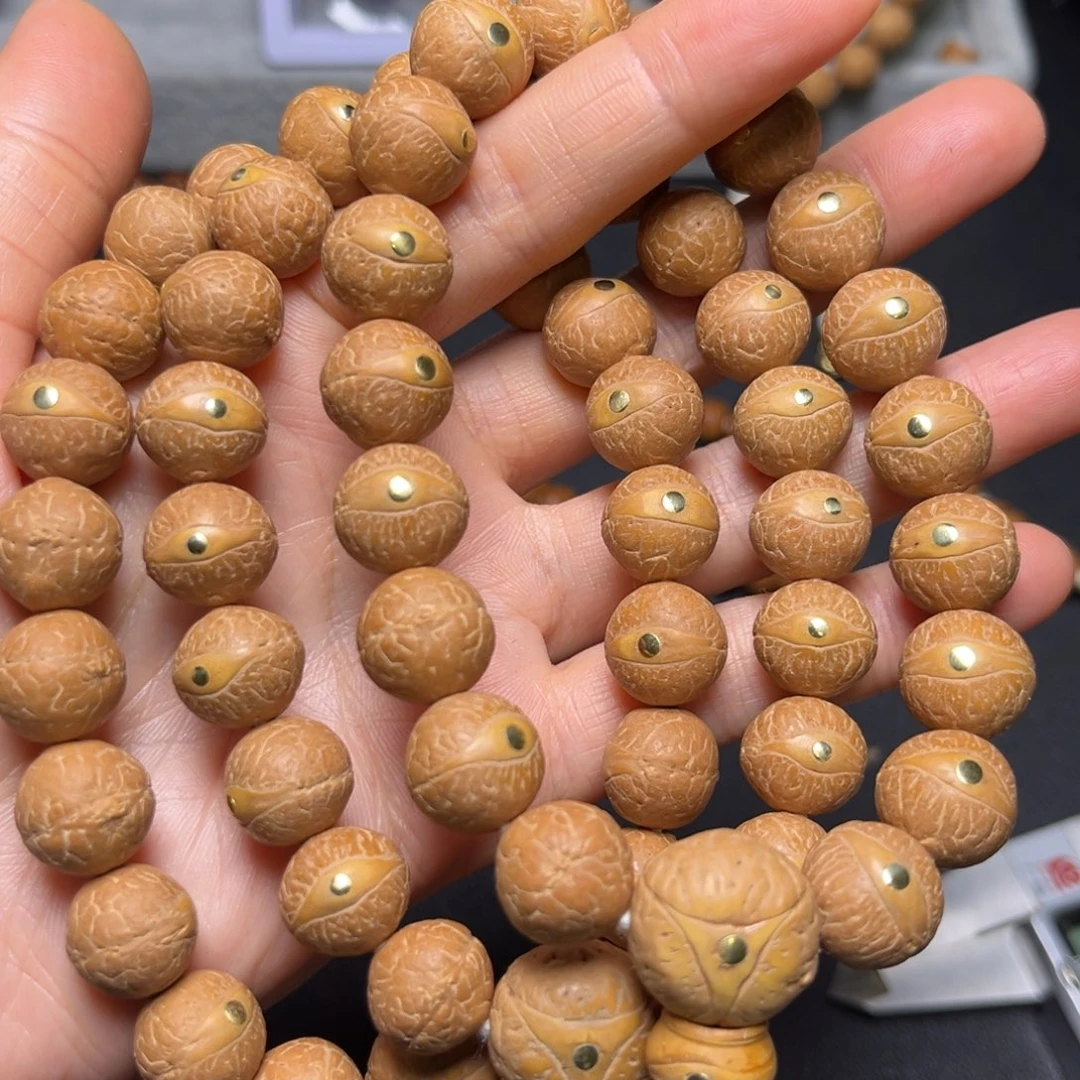 凤眼菩提吊坠13mm精品铜钉手串
