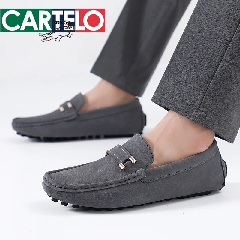 CARTELO/卡帝乐鳄鱼一时尚脚蹬驾车鞋软底春季休闲百搭韩版豆豆鞋