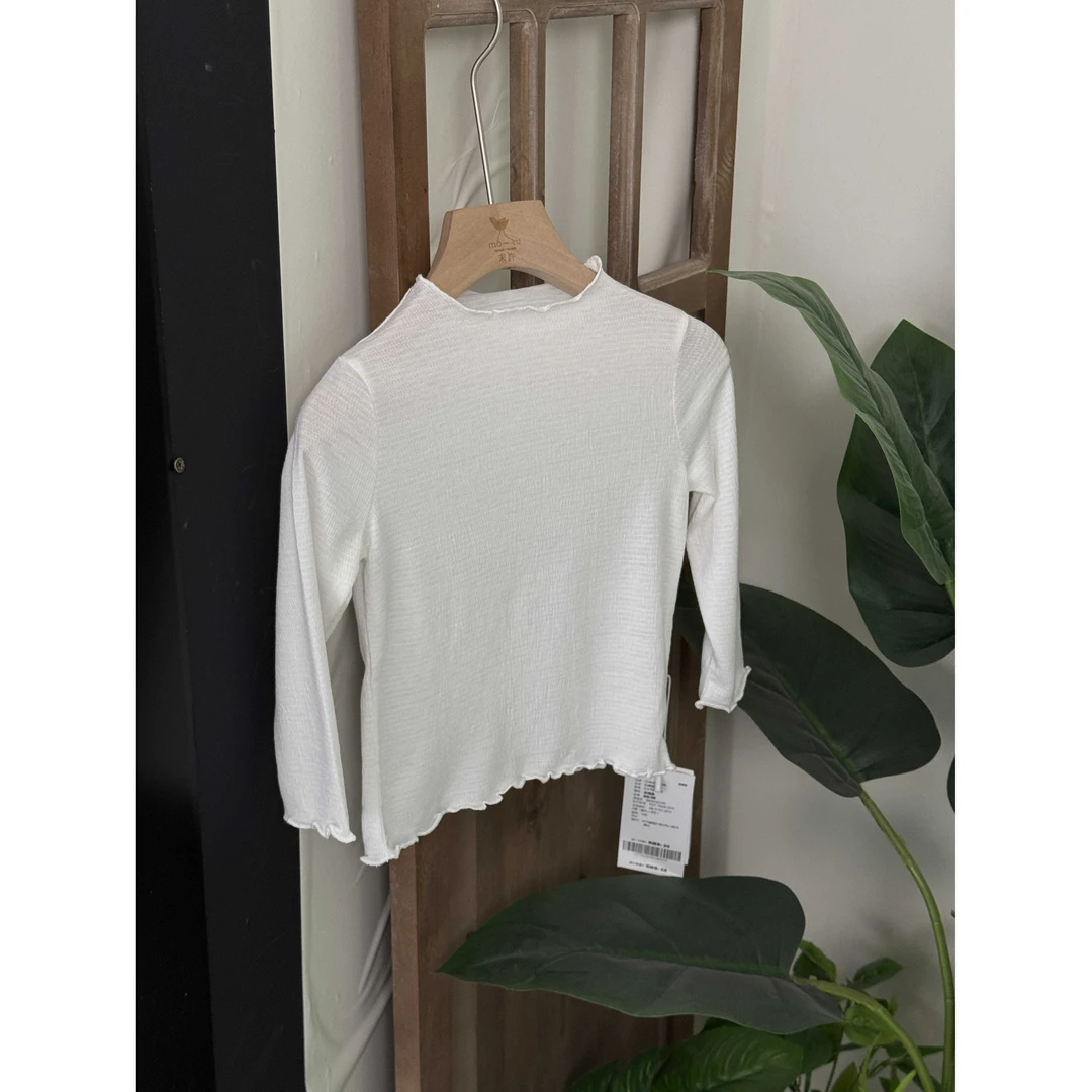 CY741240【春】儿童上衣（软糯卷边打底衫）