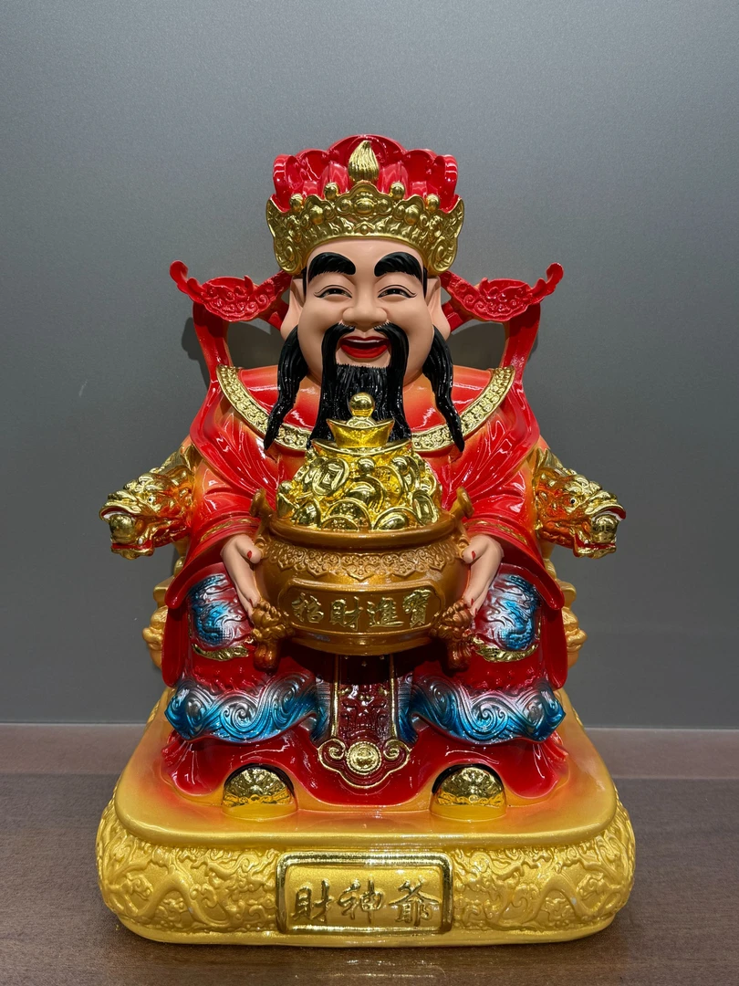 财神爷仿铜家用店铺公司开业供奉八方来财