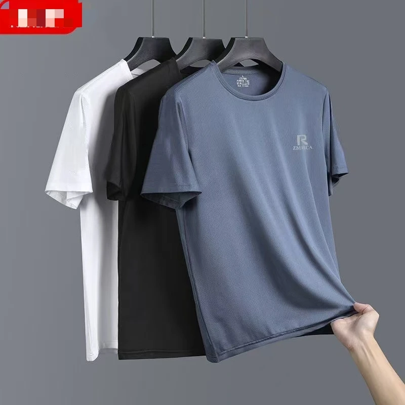 男士小标圆领短袖