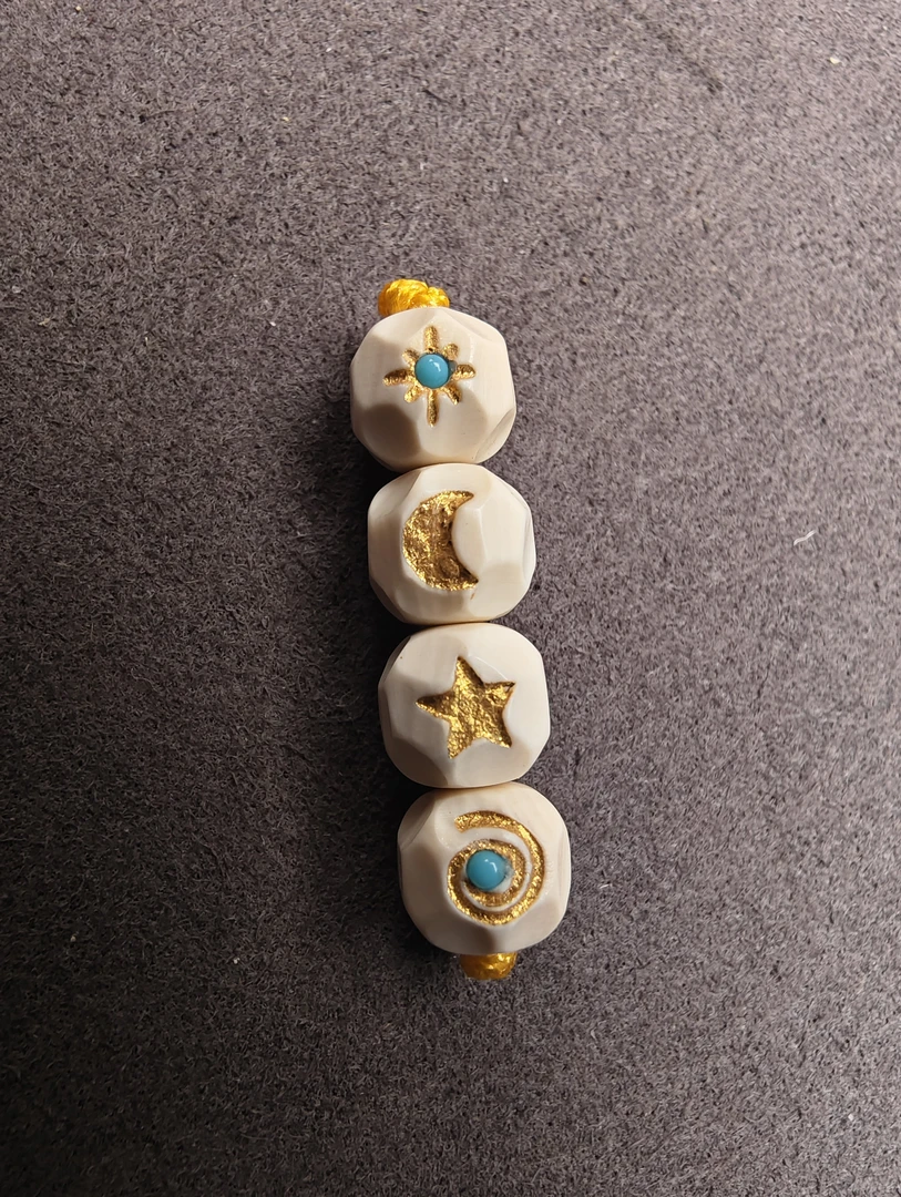 猛犸牙原色冰料精工无相珠单珠、顶珠、腰珠7➕