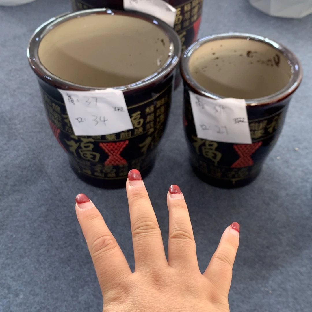 高温陶瓷花盆微瑕