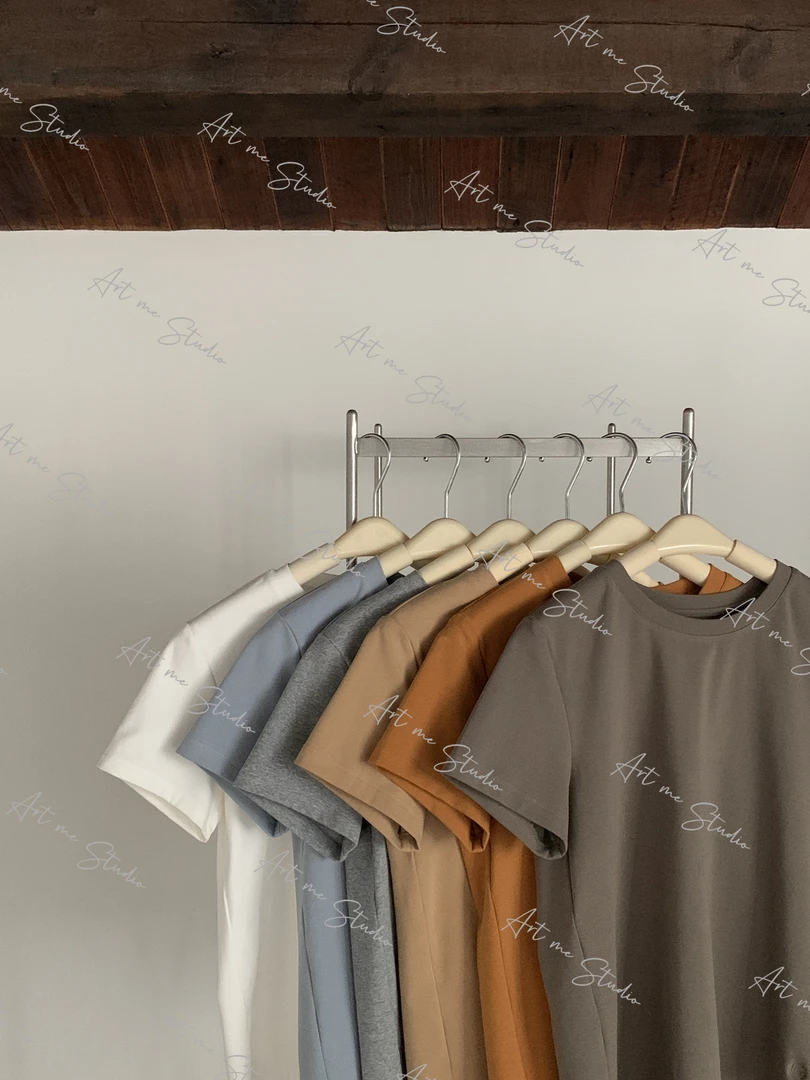 婴儿肌超糯绵软高智棉感亲肤裸感细腻六色半袖霸榜T恤上衣w1850j2