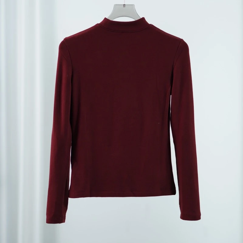 设计师系列  Z1320 女装时尚春秋保暖中高领打底衫车厘子红DD0014
