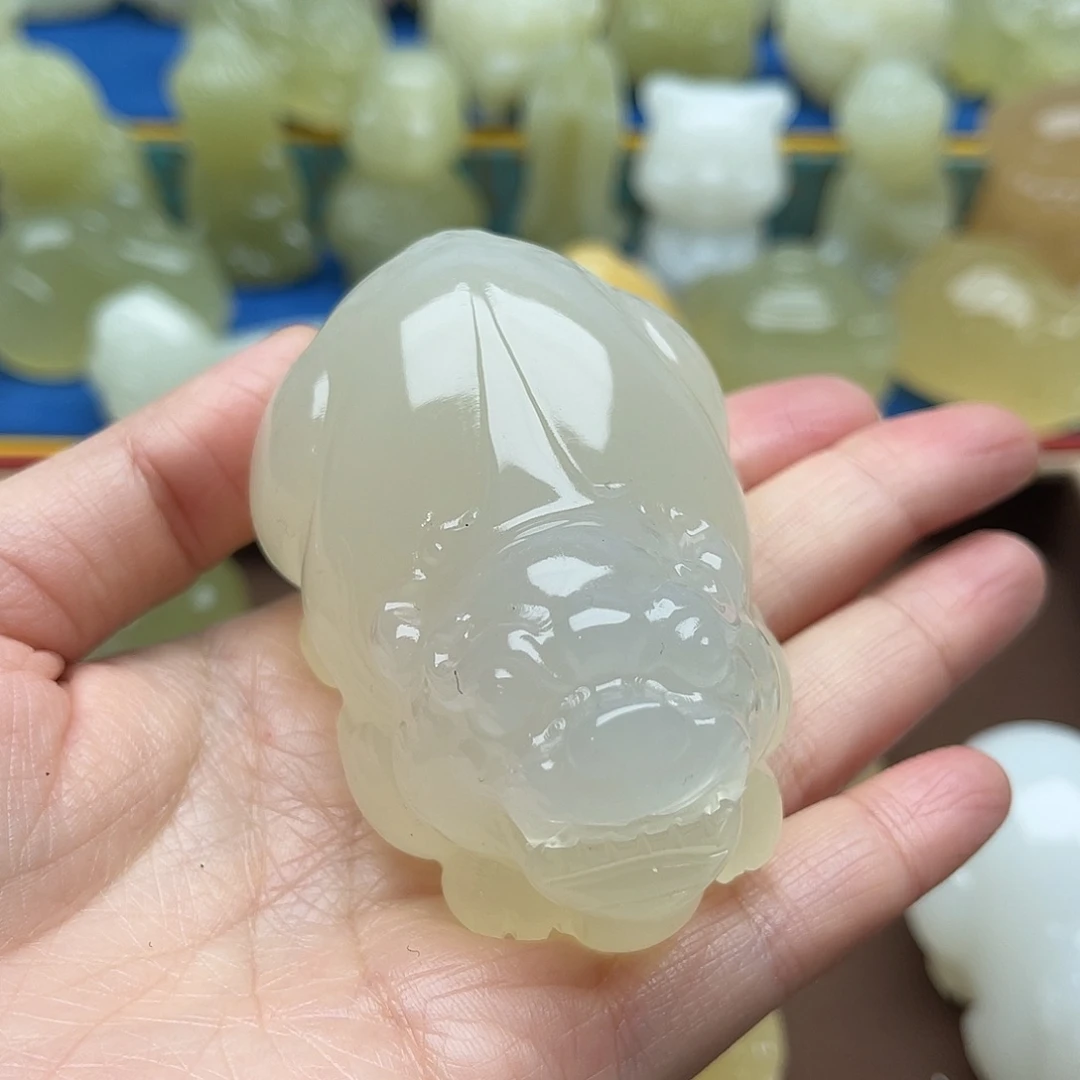 玉天然桌面小摆件