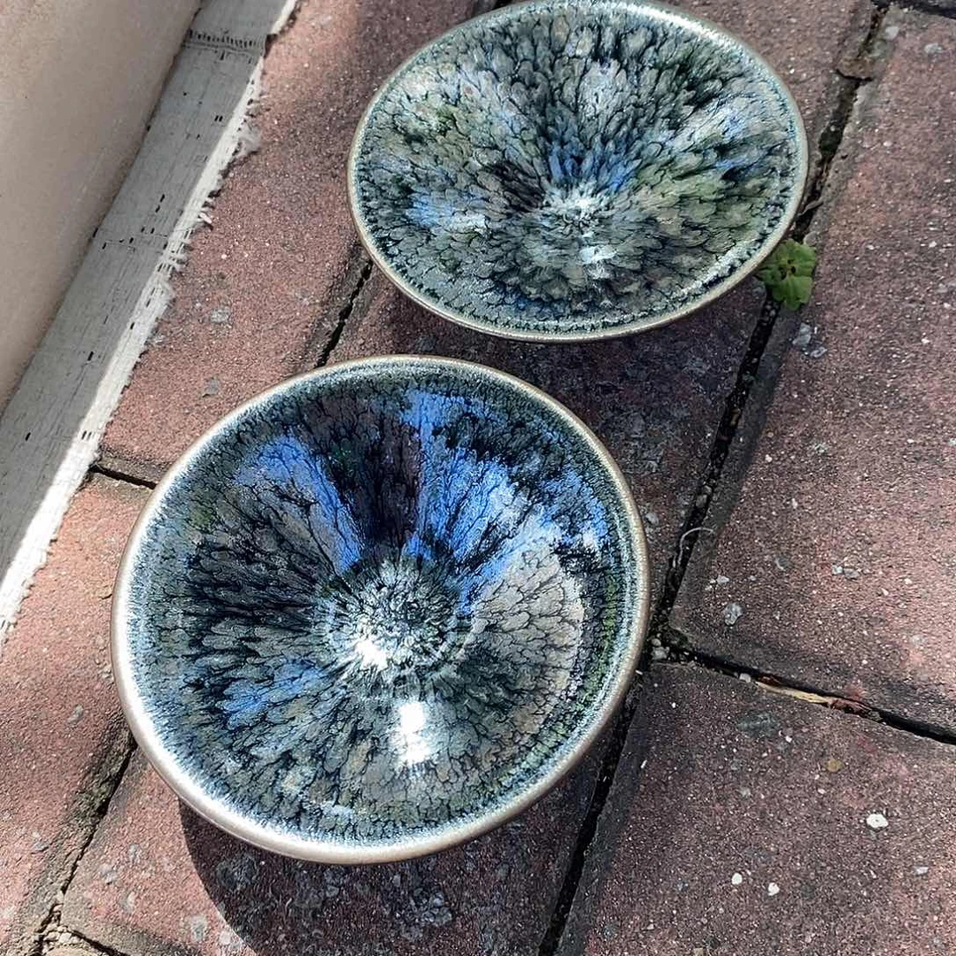 J***n茶盏建盏百花蛇口两个