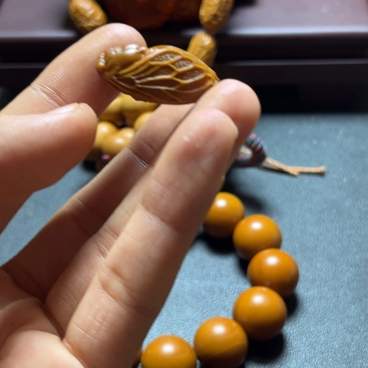 橄榄核手串/手链橄榄核雕一鸣惊人