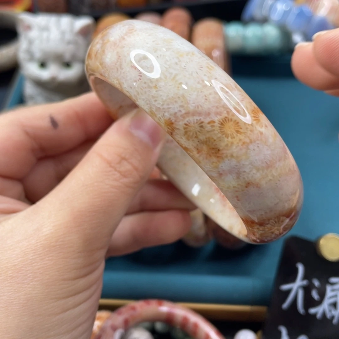 未镶嵌手镯硅化玉