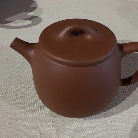 紫砂茶壶蛤**哥宜兴紫砂高瓢半手紫泥