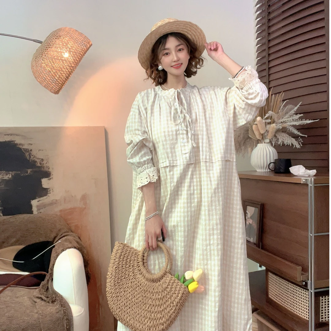 【喜柚自制】春日奏鸣曲 法式复古碎花清新甜美夏季宽松气质连衣裙