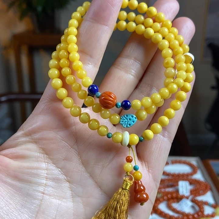 琥珀手链未镶嵌蜜蜡手串5