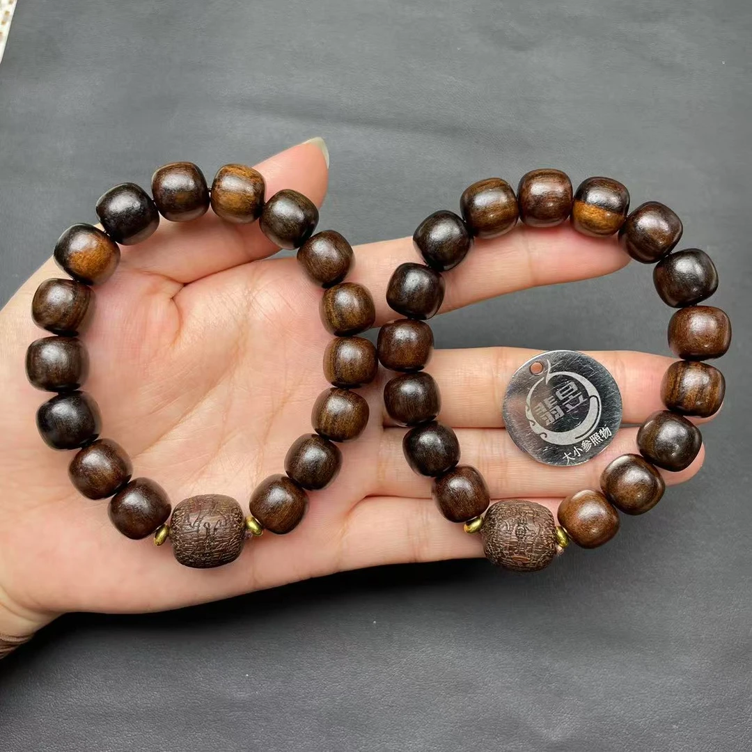 翡昱-N22-35831-715-黑柿木手串-/约11+/约18颗/-多样性发其一-C