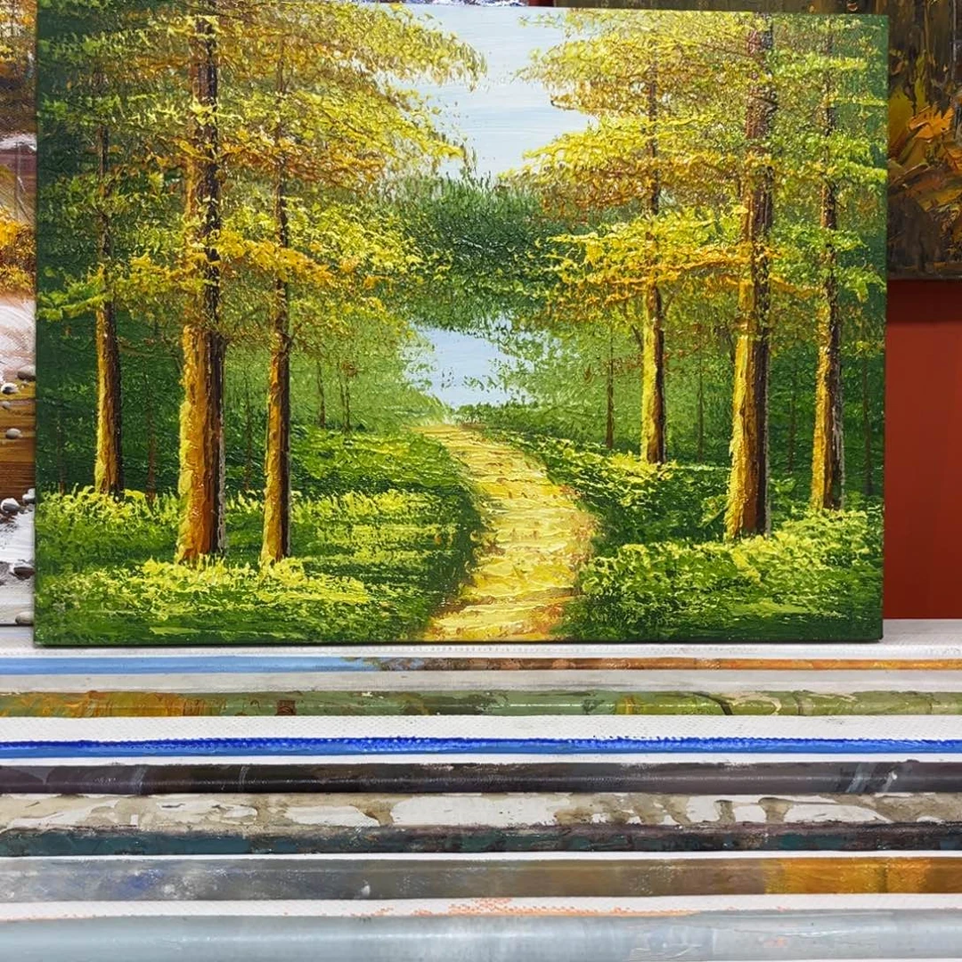 手工手绘精品油画内框30➕40尺寸