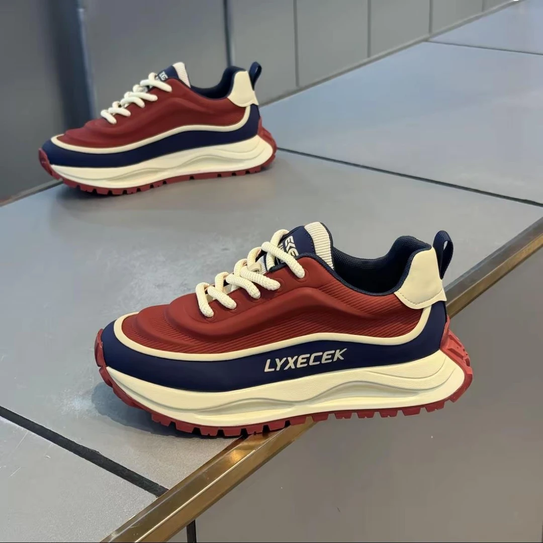 【WOH！顶奢】爆款2025秋冬新款运动阿甘鞋厚底增高休闲潮男款老爹鞋