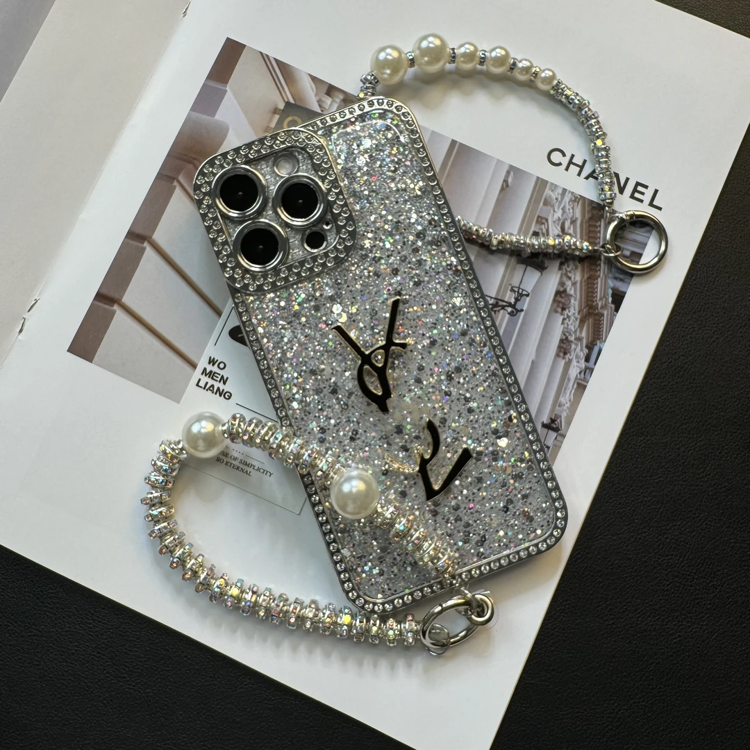 闪钻亮晶晶轻奢手机壳苹果15ProMax/iPhone14/13/12/11防摔流沙