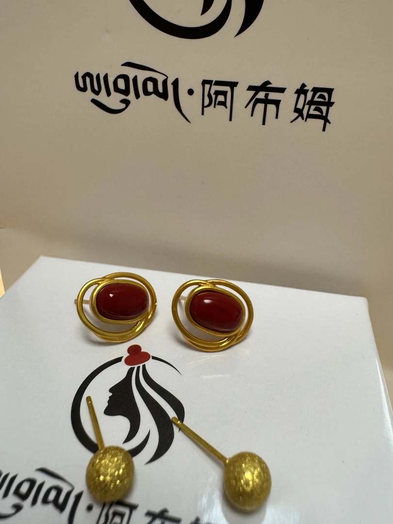 铜合金亚克力耳饰 铜合金亚克力青奢耳环