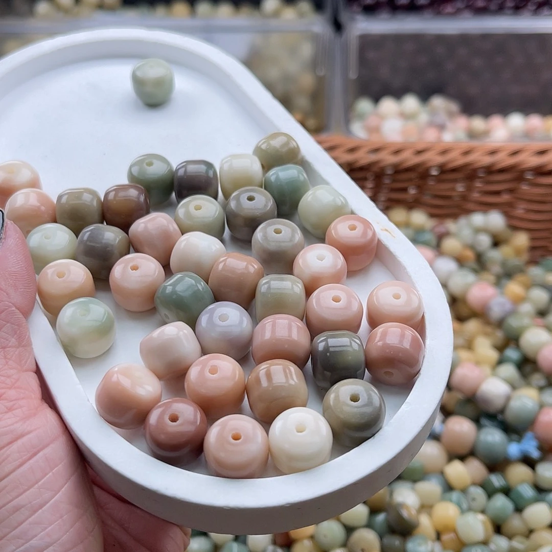 白玉菩提吊坠C/13mm/55颗