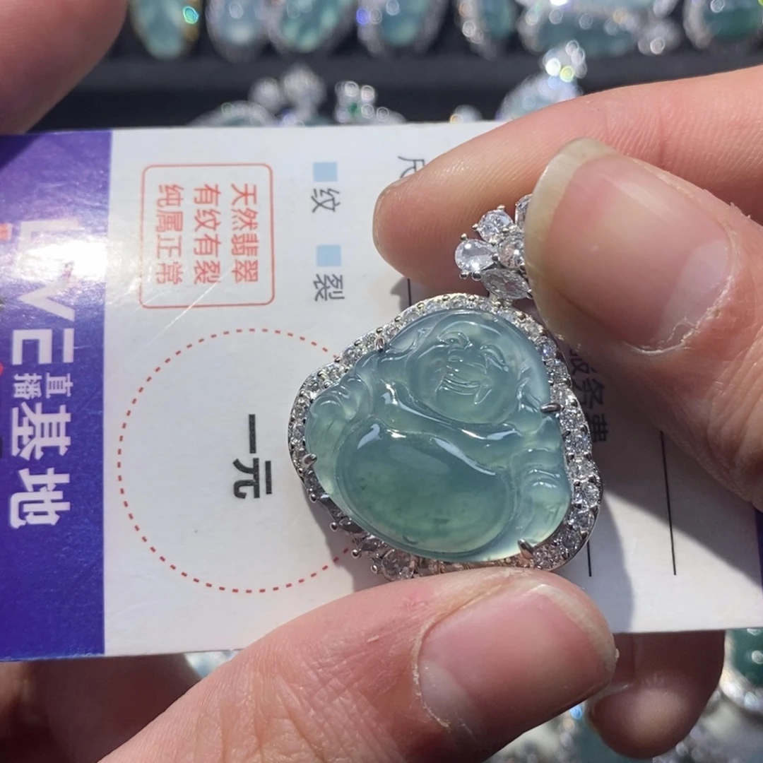 翡翠颈饰未镶嵌l****楂翡翠