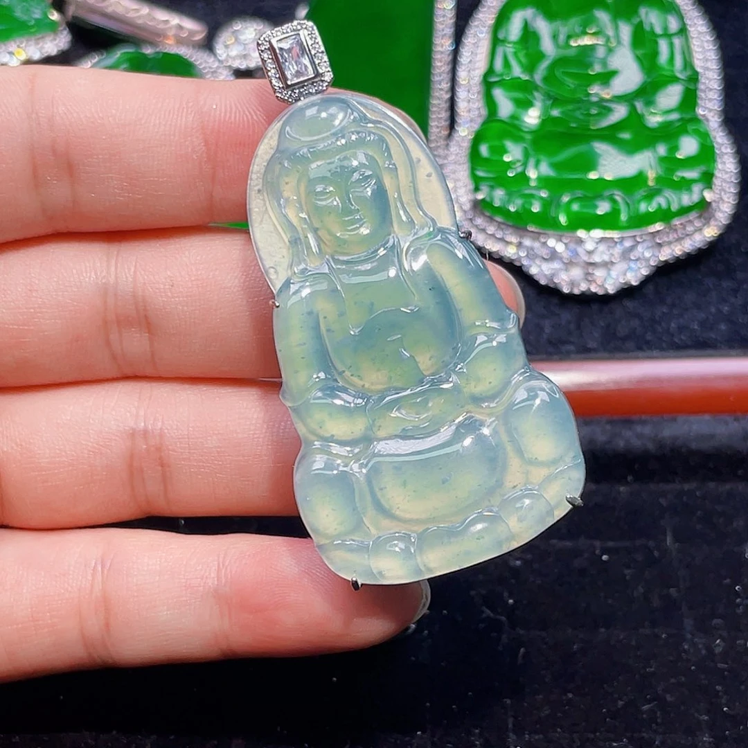 翡翠未镶嵌颈饰7，