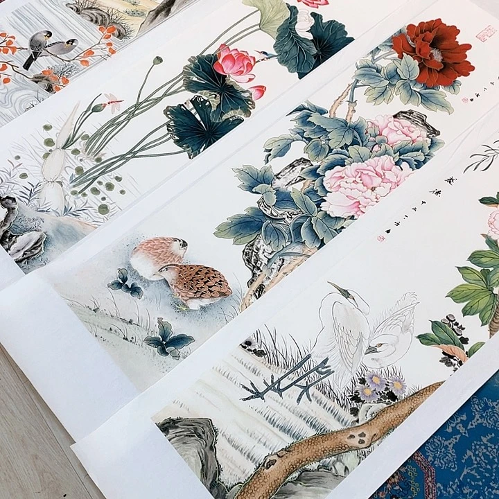 国画书画描金拓染金石传拓手写