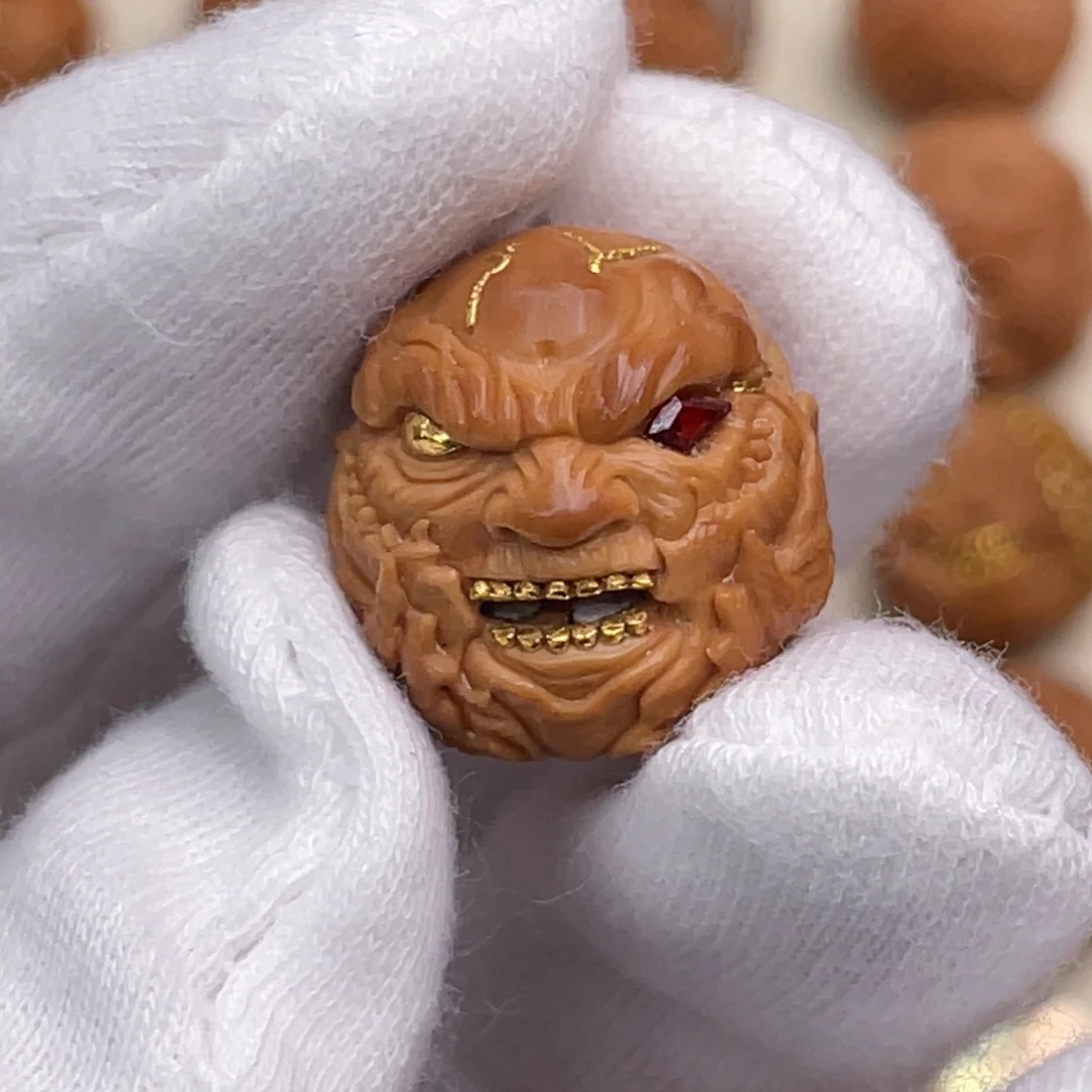 猴头核桃吊坠满工吞噬恶僧