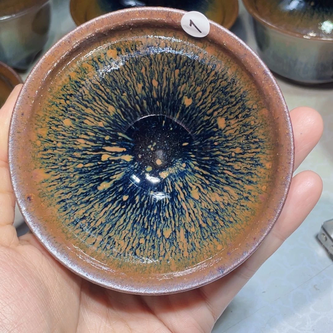 茶盏龙窑柴烧建盏1