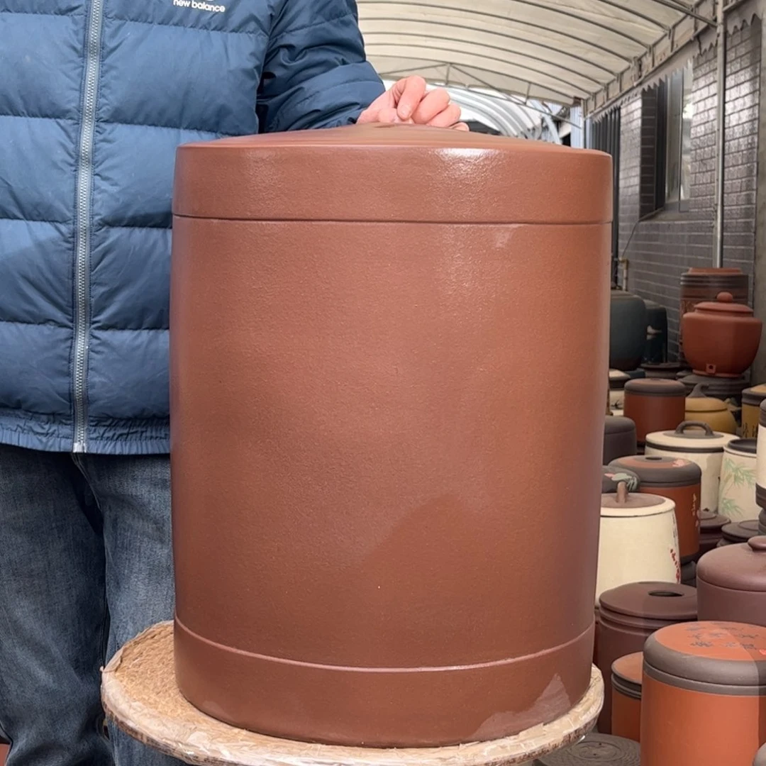 紫砂茶叶罐40 饼茶叶罐