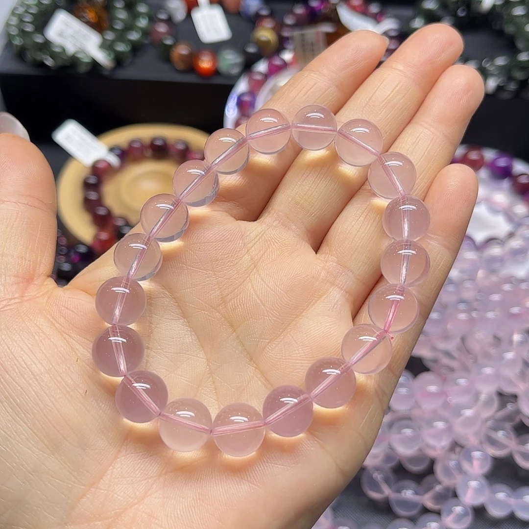 水晶手链未镶嵌蜡***哦