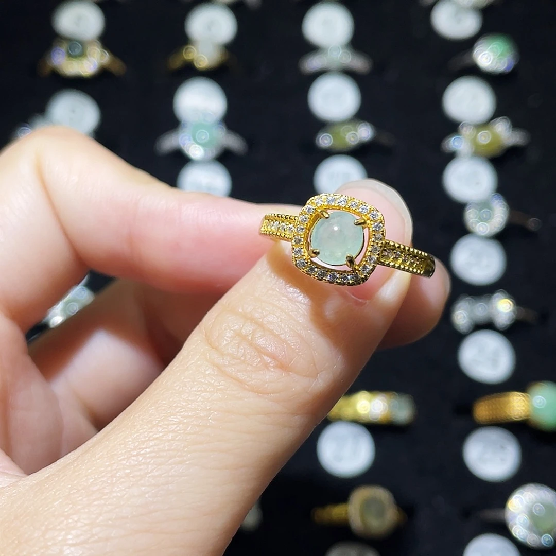 翡翠未镶嵌戒指戒指