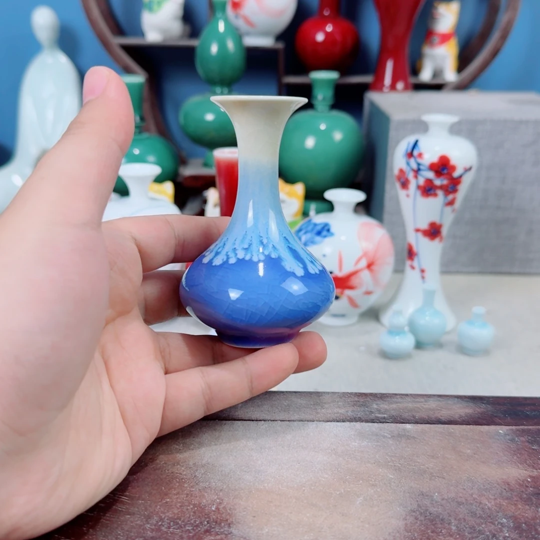 陶瓷手工小花器摆件