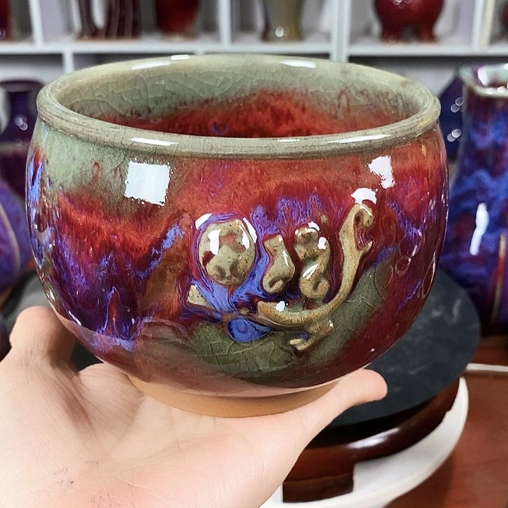 尚峰钧窑作品洗摆件